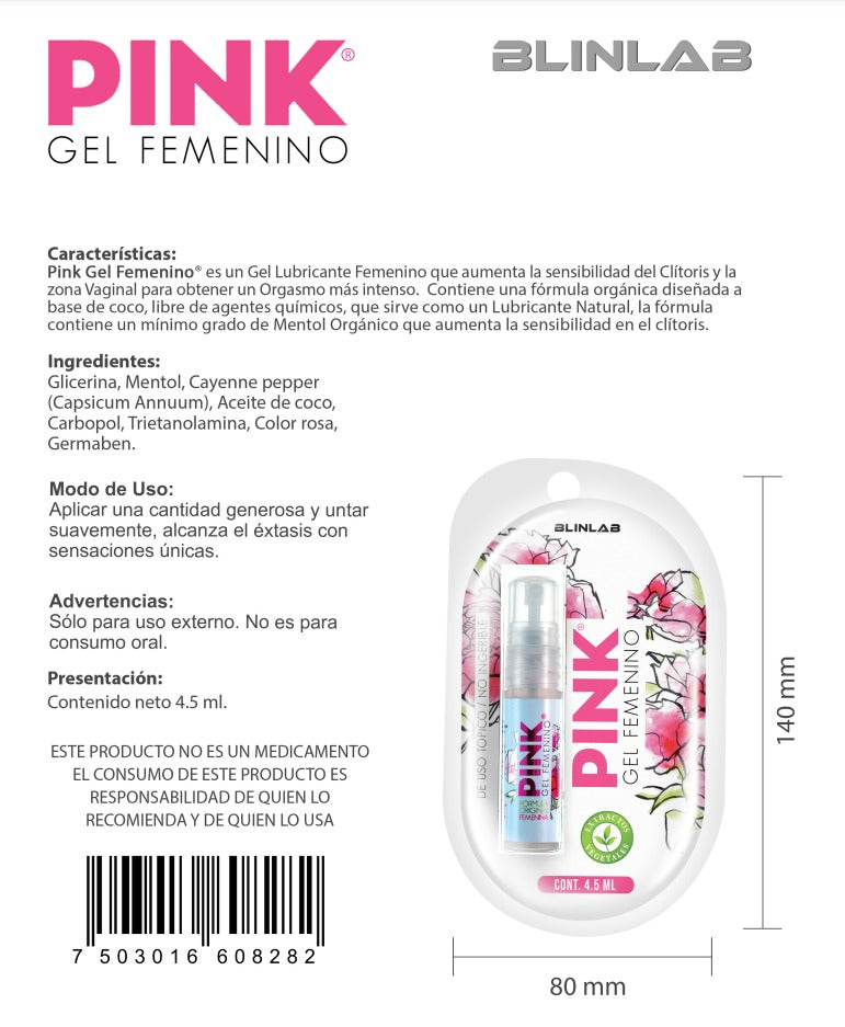 Pink Gel estimulante